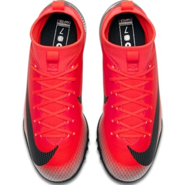 Buty piłkarskie Nike Mercurial Superfly X 6 Academy Gs CR7 Tf Jr AJ3112-600 czerwone czerwone 1