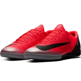 Buty halowe Nike Mercurial Vapor X 12 Academy CR7 Ic M AJ3731-600 czerwone czerwone 3