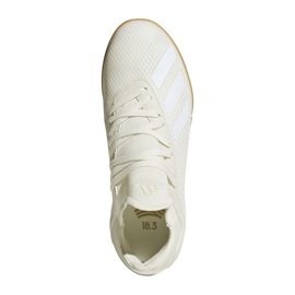 Buty piłkarskie adidas X Tango 18.3 In Jr DB2427 białe białe 1