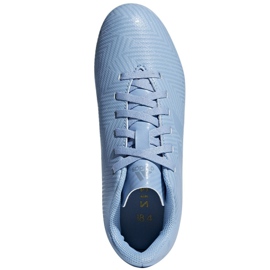 Buty piłkarskie adidas Nemeziz Messi 18.4 FxG Jr DB2368 niebieskie wielokolorowe 2