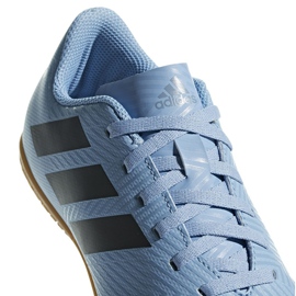 Buty halowe adidas Nemeziz Messi Tango In Jr DB2397 niebieskie niebieskie 3
