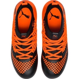 Buty piłkarskie Puma Future 2.3 Netfit Fg Ag Color Sh Jr 104836 02 pomarańczowe pomarańczowe 1