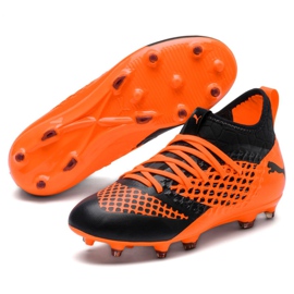 Buty piłkarskie Puma Future 2.3 Netfit Fg Ag Color Sh Jr 104836 02 pomarańczowe pomarańczowe 4