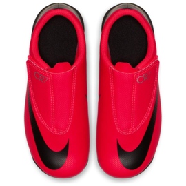 Buty Nike Mercurial Vapor 12 Club Ps V CR7 Mg Jr AJ3096-600 wielokolorowe czerwone 2