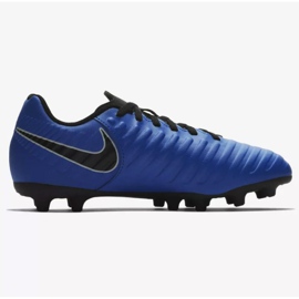 Buty piłkarskie Nike Jnr Tiempo Legend 7 Club Mg Jr AO2300-400 niebieskie wielokolorowe 1
