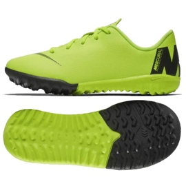 Buty piłkarskie Nike Mercurial VaporX 12 Academy Tf Jr AH7353-701 żółte żółte 9