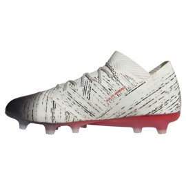 Buty piłkarskie adidas Nemeziz 18.1 Fg M BB9425 białe białe 1