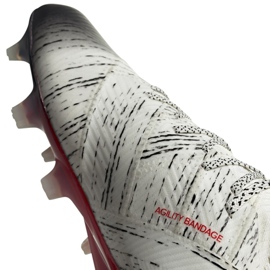 Buty piłkarskie adidas Nemeziz 18.1 Fg M BB9425 białe białe 3