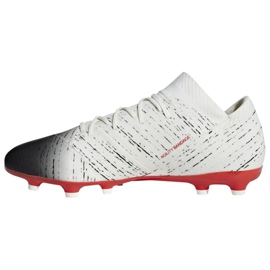 Buty piłkarskie adidas Nemeziz 18.2 Fg M D97980 białe białe 1