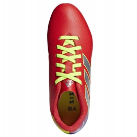 Buty piłkarskie adidas Nemeziz Messi 18.4 FxG Jr CM8630 czerwone wielokolorowe 1