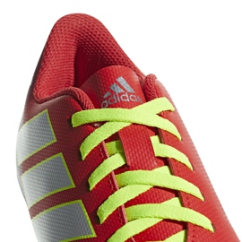 Buty piłkarskie adidas Nemeziz Messi 18.4 FxG Jr CM8630 czerwone wielokolorowe 2