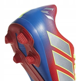 Buty piłkarskie adidas Nemeziz Messi 18.4 FxG Jr CM8630 czerwone wielokolorowe 3