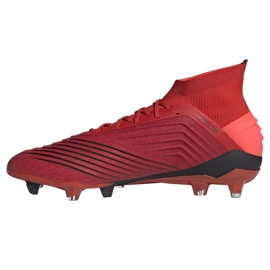 Buty piłkarskie adidas Predator 19.1 Fg M BC0552 czerwone wielokolorowe 1