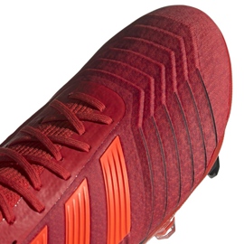 Buty piłkarskie adidas Predator 19.1 Fg M BC0552 czerwone wielokolorowe 3