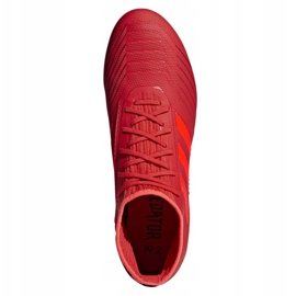 Buty piłkarskie adidas Predator 19.2 Fg M D97940 czerwone wielokolorowe 2