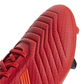 Buty piłkarskie adidas Predator 19.3 Fg M BB9334 czerwone wielokolorowe 3