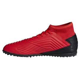 Buty piłkarskie adidas Predator 19.3 Tf Jr CM8547 czerwone czerwone 1