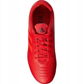 Buty piłkarskie adidas Predator 19.4 FxG Jr CM8541 czerwone wielokolorowe 6