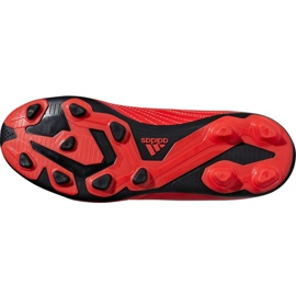 Buty piłkarskie adidas Predator 19.4 FxG Jr CM8541 czerwone wielokolorowe 10