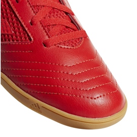 Buty halowe adidas Predator 19.4 In Sala Jr CM8552 czerwone wielokolorowe 3