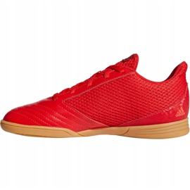 Buty halowe adidas Predator 19.4 In Sala Jr CM8552 czerwone wielokolorowe 5