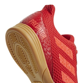 Buty halowe adidas Predator 19.4 In Sala Jr CM8552 czerwone wielokolorowe 8