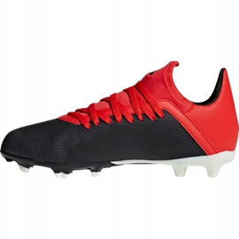 Buty piłkarskie adidas X 18.3 Fg Jr BB9370 czarne czarne 2