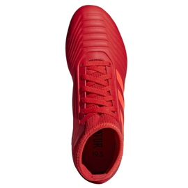 Buty piłkarskie adidas Predator 19.3 Jr D98005 czerwone czerwone 2