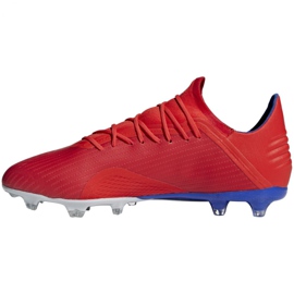 Buty piłkarskie adidas X 18.2 Fg M BB9363 czerwone czerwone 2