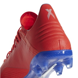 Buty piłkarskie adidas X 18.2 Fg M BB9363 czerwone czerwone 4