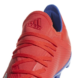 Buty piłkarskie adidas X 18.3 Fg M BB9367 czerwone wielokolorowe 3
