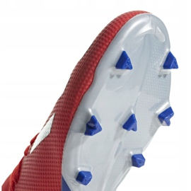 Buty piłkarskie adidas X 18.3 Fg M BB9367 czerwone wielokolorowe 5