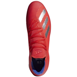 Buty halowe adidas X 18.3 In M BB9392 czerwone wielokolorowe 1