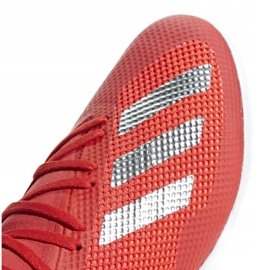 Buty halowe adidas X 18.3 In M BB9392 czerwone wielokolorowe 3