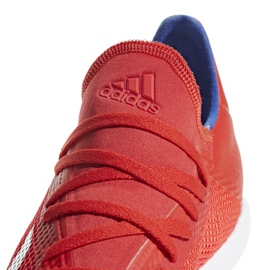 Buty halowe adidas X 18.3 In M BB9392 czerwone wielokolorowe 4