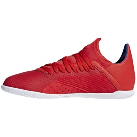 Buty halowe adidas X 18.3 In Jr BB9396 czerwone wielokolorowe 2