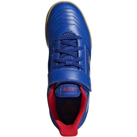 Buty halowe adidas Predator 19.4 In Sala Jr CM8550 niebieskie niebieskie 2