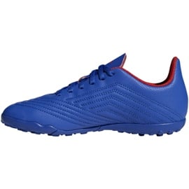 Buty piłkarskie adidas Predator 19.4 Tf Jr CM8556 niebieskie wielokolorowe 1