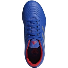 Buty piłkarskie adidas Predator 19.4 Tf Jr CM8556 niebieskie wielokolorowe 2