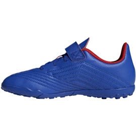 Buty piłkarskie adidas Predator 19.4 Tf Jr CM8559 niebieskie niebieskie 1