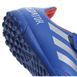 Buty piłkarskie adidas Predator 19.4 Tf Jr CM8559 niebieskie niebieskie 4
