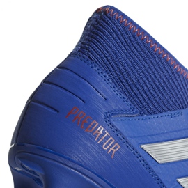 Buty piłkarskie adidas Predator 19.3 Sg M D97957 niebieskie wielokolorowe 5