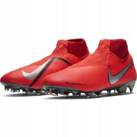 Buty piłkarskie Nike Phantom Vsn Elite Df Fg M AO3262-600 czerwone czerwone 3