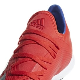 Buty piłkarskie adidas X 18.3 Tf M BB9399 pomarańcze i czerwienie wielokolorowe 3