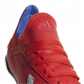 Buty piłkarskie adidas X 18.3 Tf Jr BB9403 wielokolorowe czerwone 4