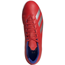 Buty halowe adidas X 18.4 In M BB9406 wielokolorowe czerwone 1