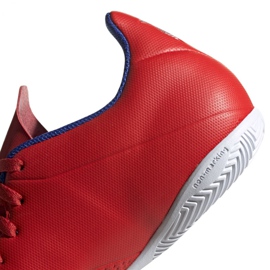 Buty halowe adidas X 18.4 In M BB9406 wielokolorowe czerwone 4