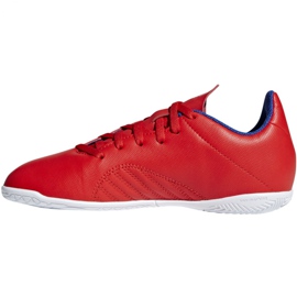 Buty halowe adidas X 18.4 In Jr BB9410 czerwone wielokolorowe 2
