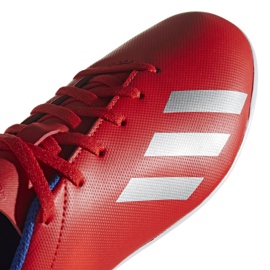 Buty halowe adidas X 18.4 In Jr BB9410 czerwone wielokolorowe 3