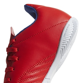 Buty halowe adidas X 18.4 In Jr BB9410 czerwone wielokolorowe 4